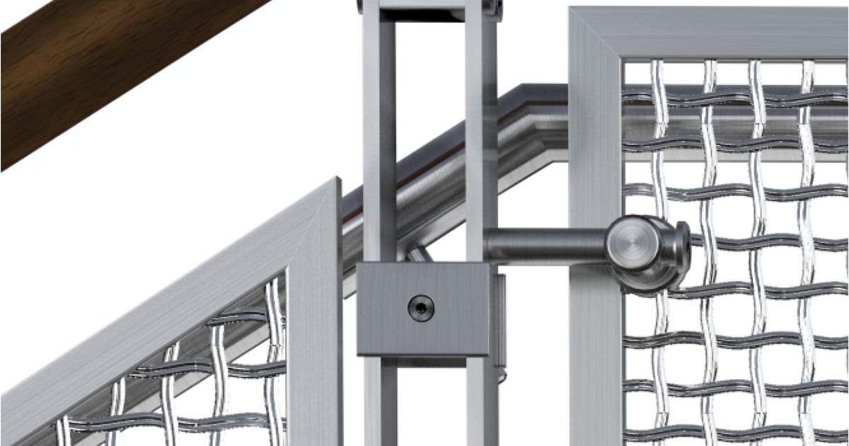 Wire Mesh Railing Top BLADE® Wire Mesh Railing System | VIVA Railings