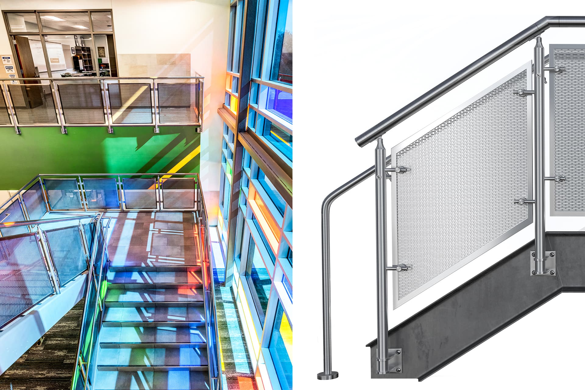 Perf Railing Patterns CIRCA Perf Railing System | VIVA Railings | VIVA Railings