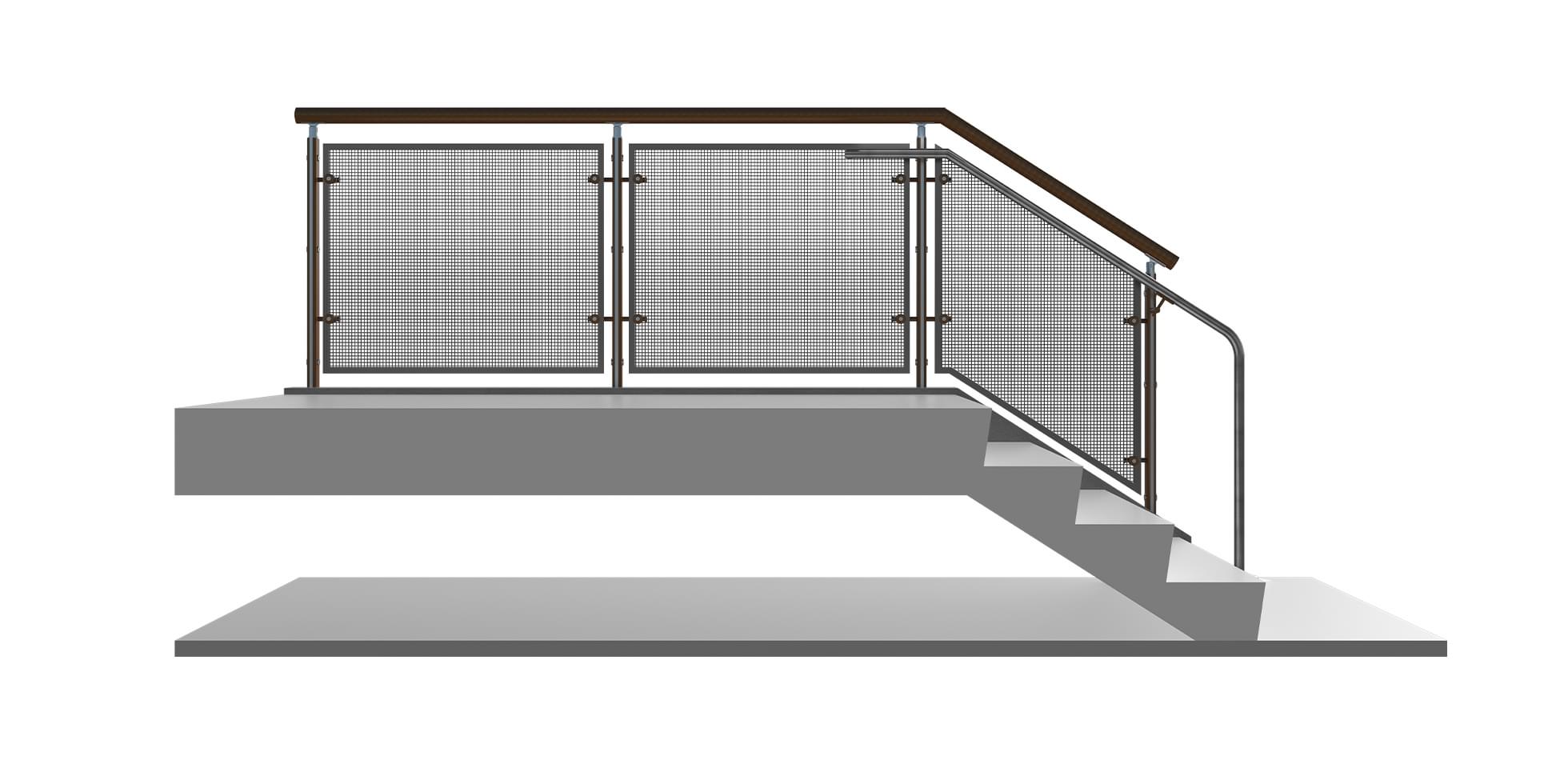 FIN Wire Mesh Railing System | VIVA Railings