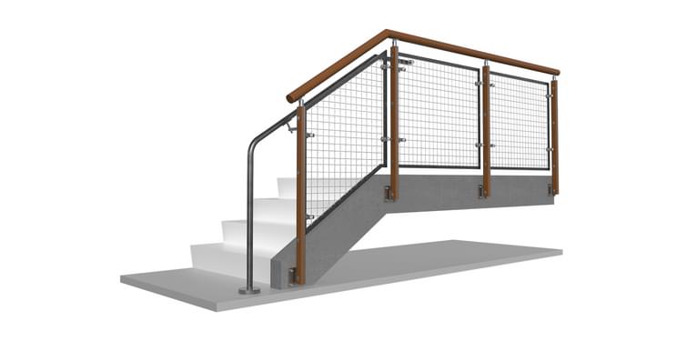 FIN Wire Mesh Railing System | VIVA Railings