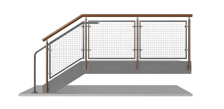 FIN Wire Mesh Railing System | VIVA Railings