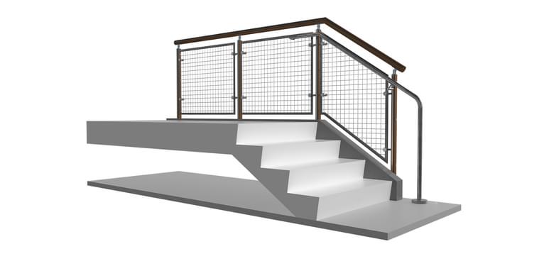 FIN Wire Mesh Railing System | VIVA Railings
