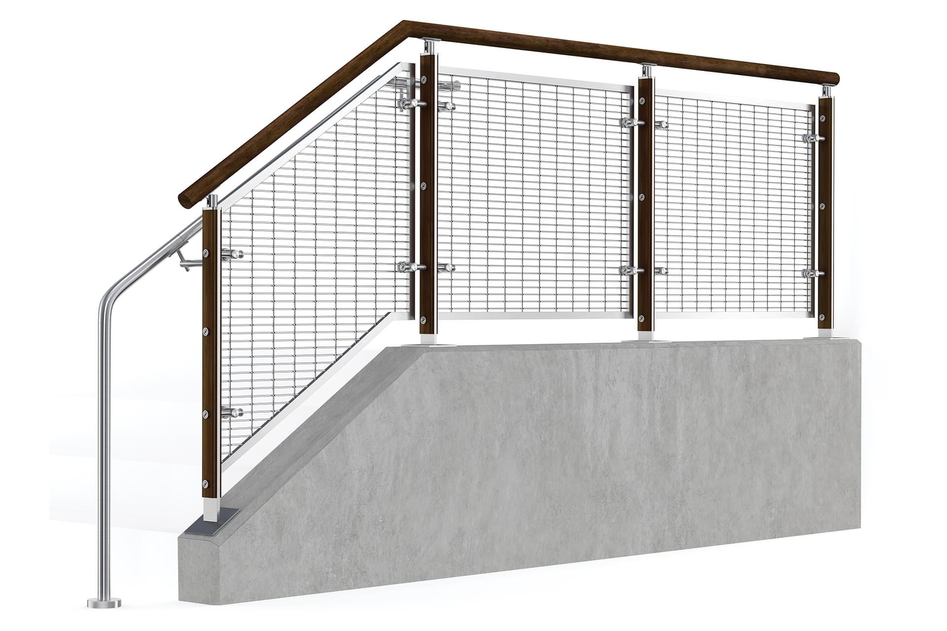FIN™ Interior Wire Mesh Railing System | Viva Railings | VIVA Railings