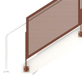 Frame metal panel railing system