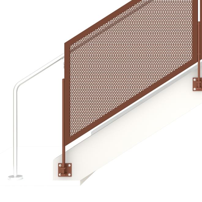 FRAME™ Metal Panel Railing System | Wingstop Global… | VIVA Railings