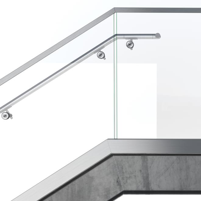 Frameless Railing Rvt Curved Frameless Glass Railing | Southwest Adventist… | VIVA Railings