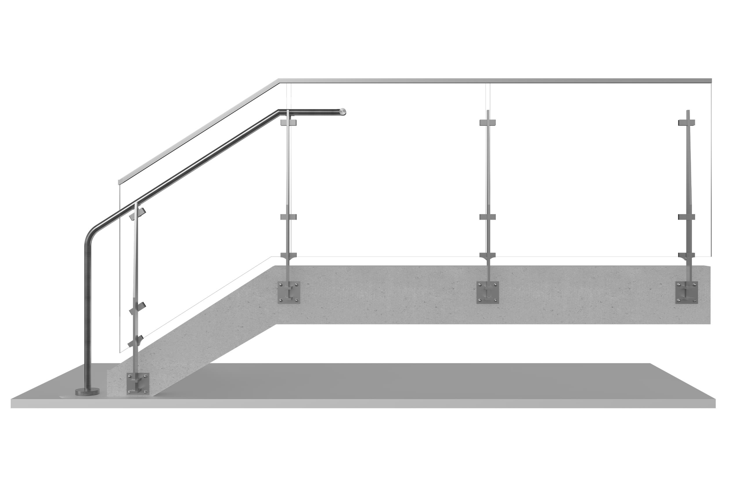 Solo Railing SOLO™ Stainless Steel Glass Railing | Viva Railings | VIVA Railings