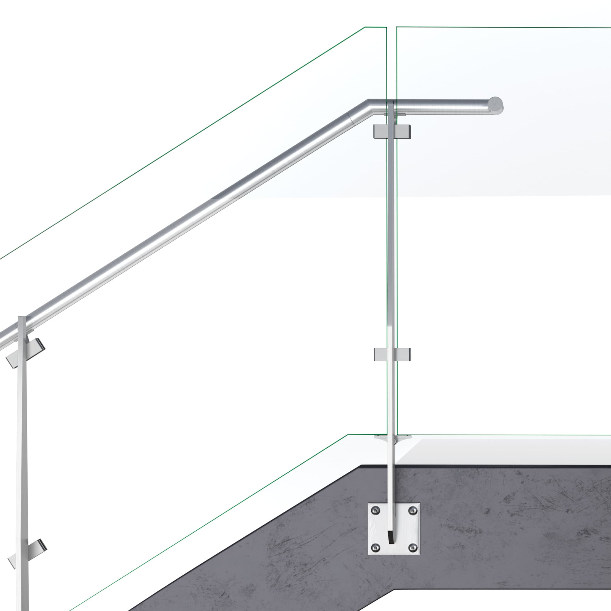 VIVA Railings | Custom Extra Tall Glass Railing | Parkland Hospital