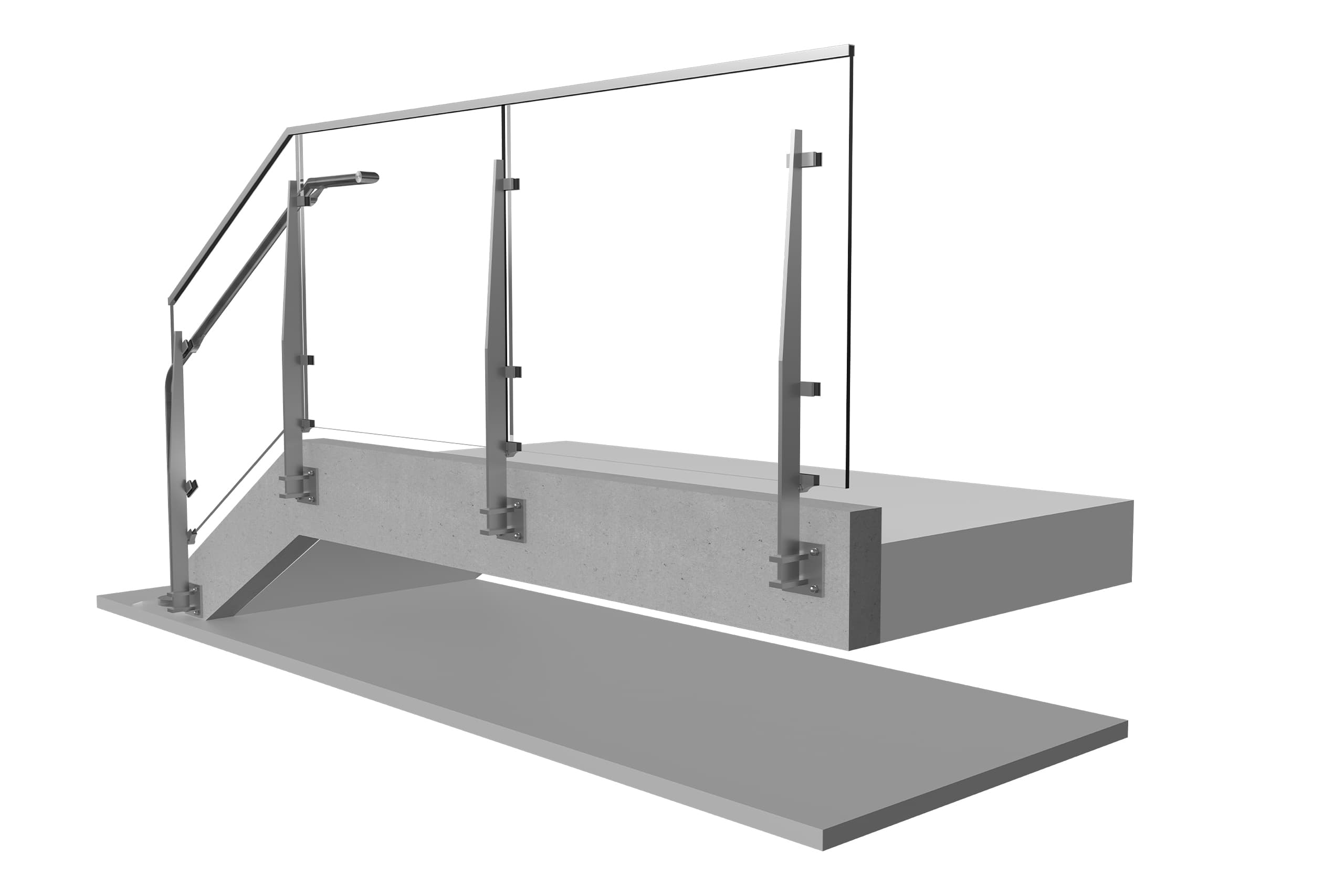 Solo Railing SOLO™ Stainless Steel Glass Railing | Viva Railings | VIVA Railings