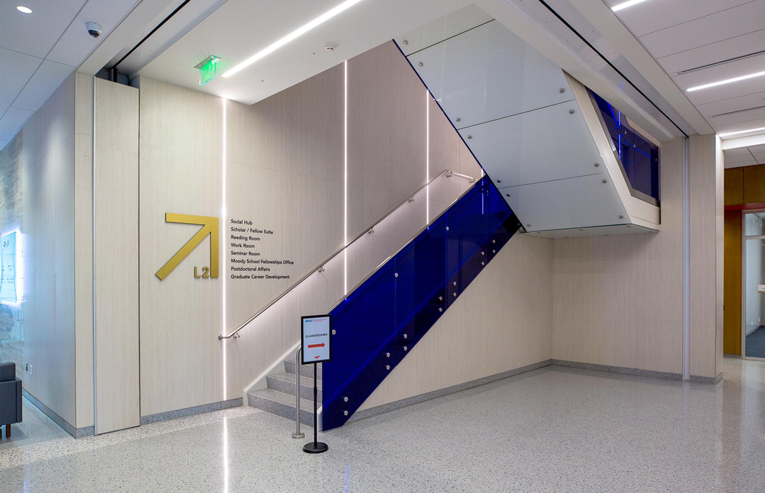 Soffit Railing Stair Wrap - Glass (Soffit) | VIVA Railings
