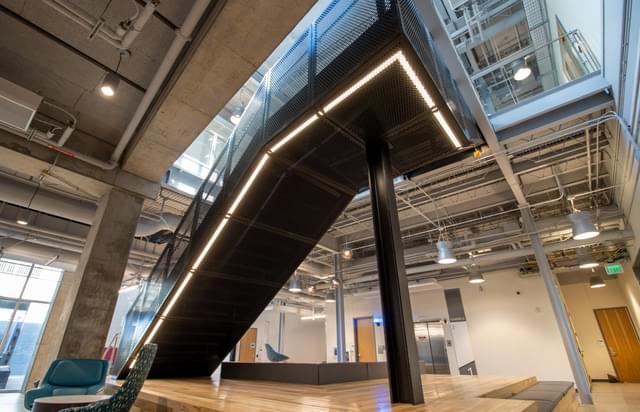 Soffit Railing Stair Wrap - Metal (Soffit) | VIVA Railings
