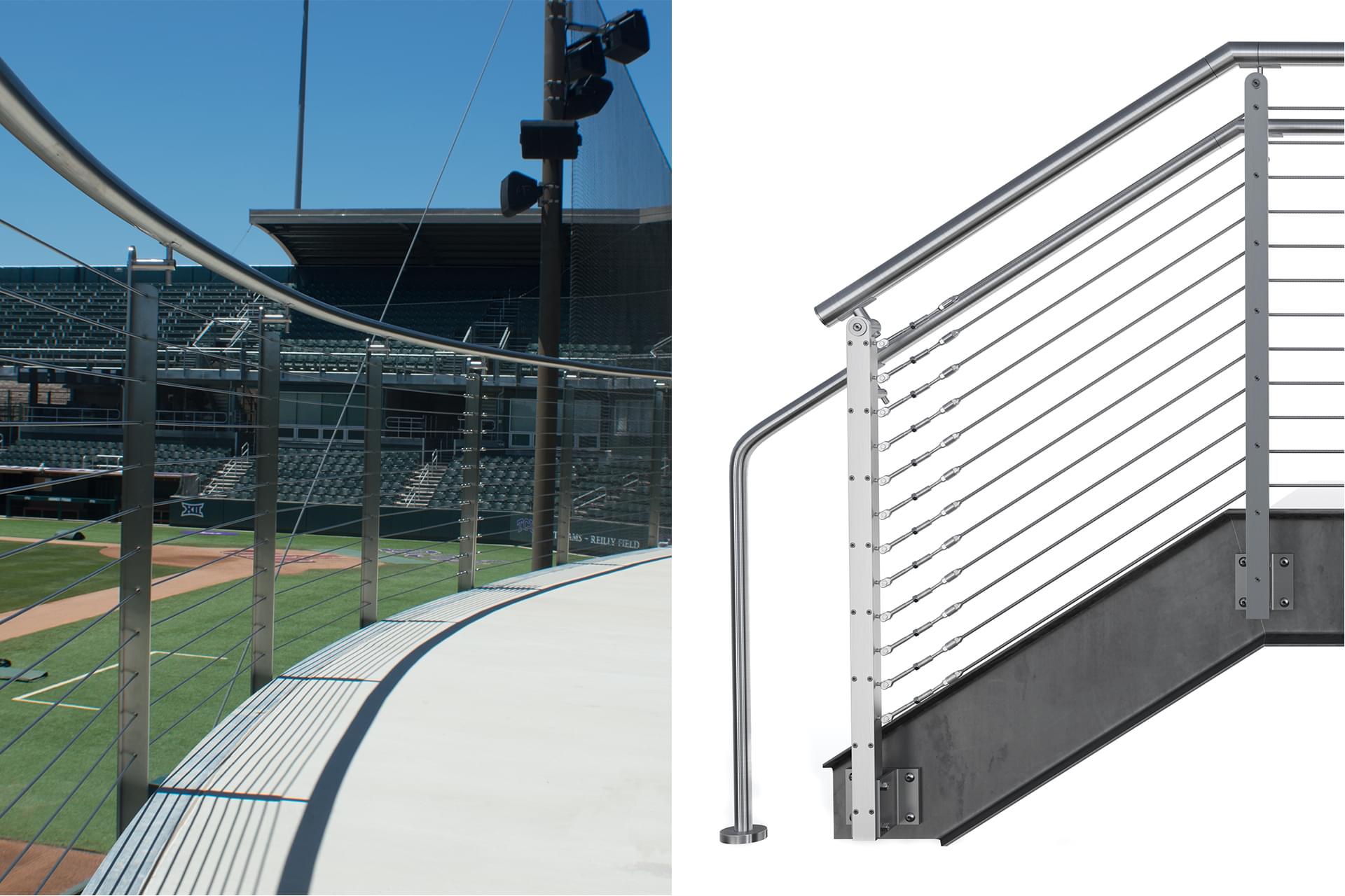 Tee Rails Vs Grove Rails TEE™ Cable Metal Railing System | Viva Railings | VIVA Railings