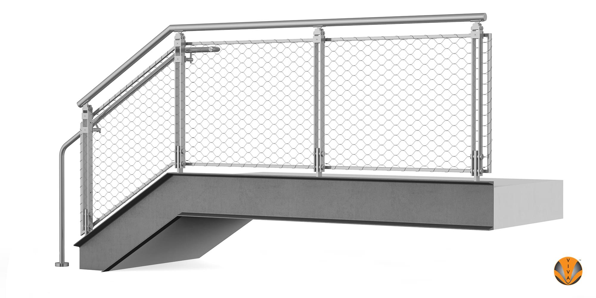 Blade Railing System CableNet Metal System | BLADE™ | VIVA Railings