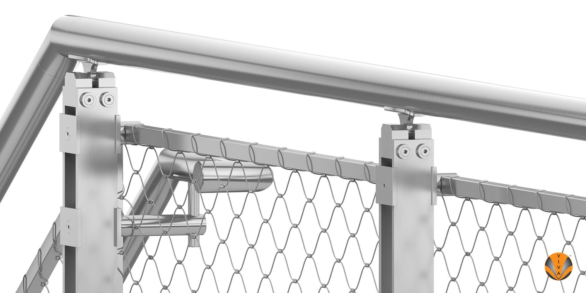 Blade Railing System CableNet Metal System | BLADE™ | VIVA Railings