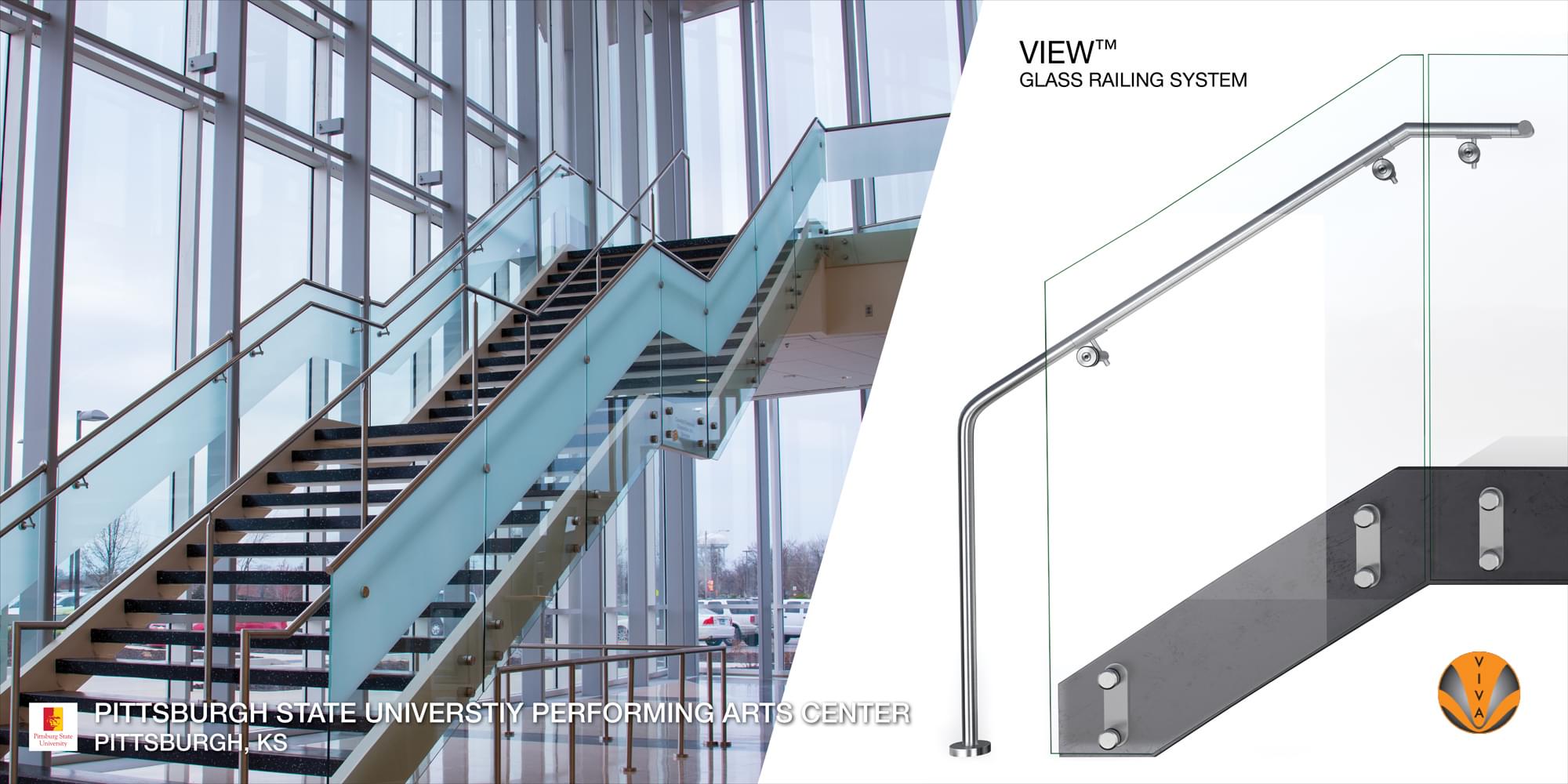 Pittsburgh State University P.A.C. | VIVA Railings