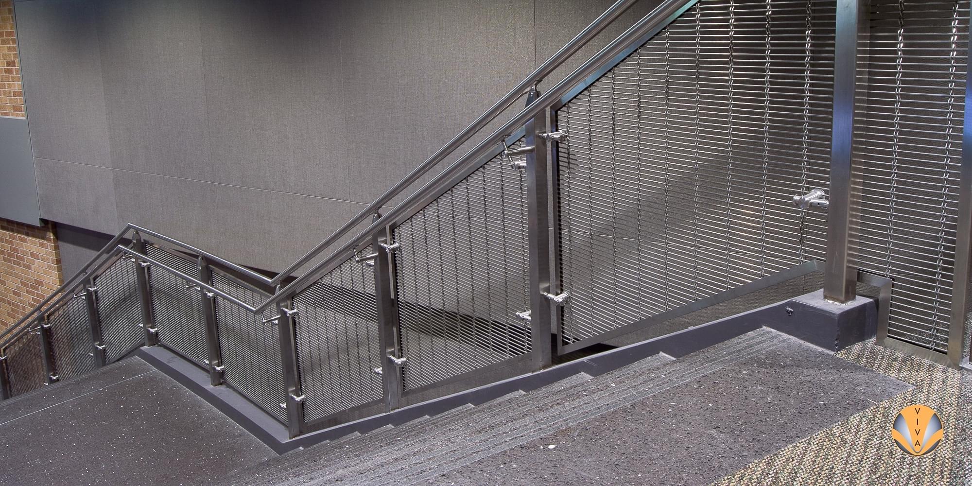 Decorative Panel Railing - CUBE | UNT 1 O' Clock… | VIVA Railings