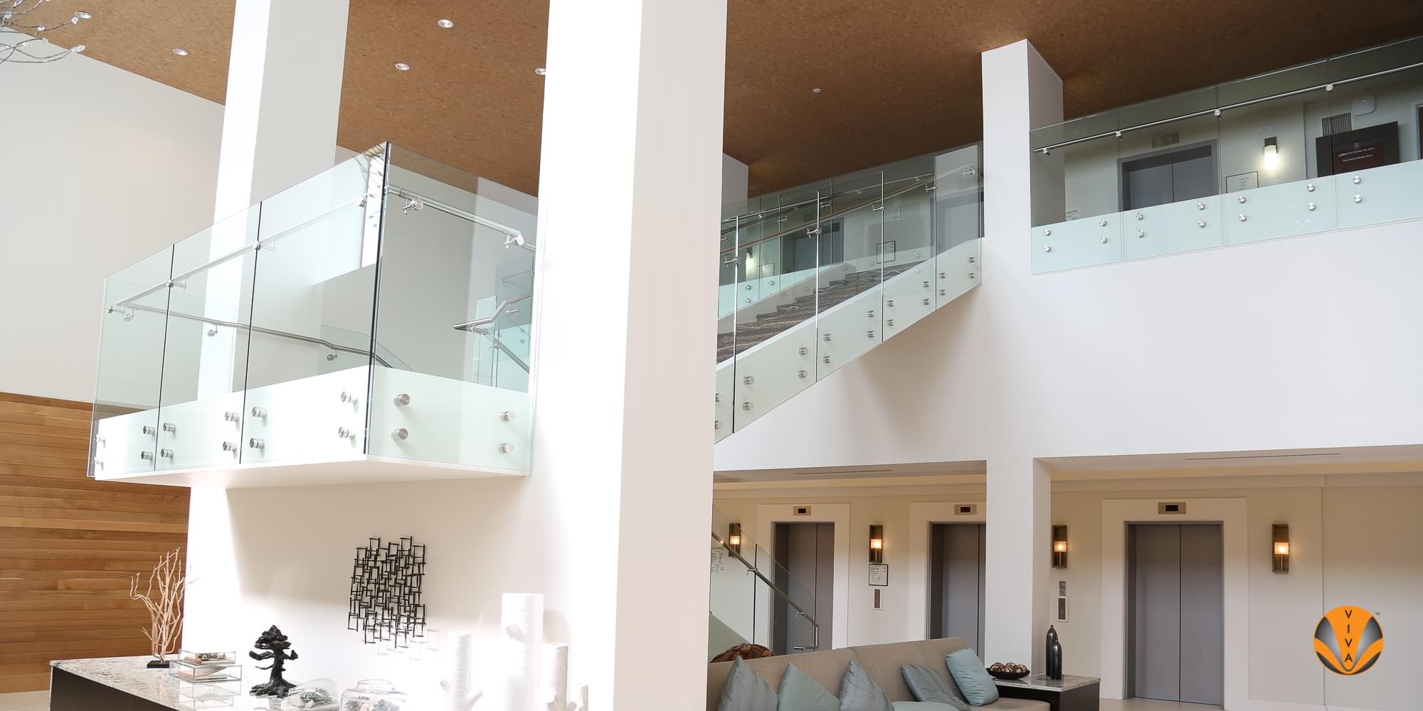 Tempered Glass Button Railing | Sheraton Hotels… | VIVA Railings