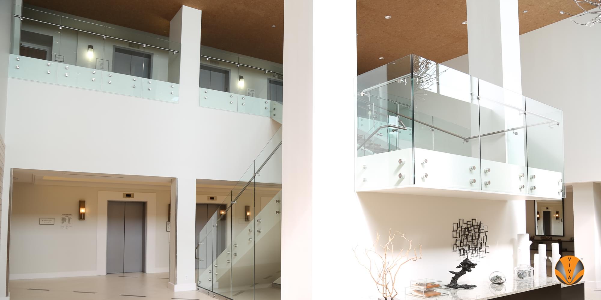 Tempered Glass Button Railing | Sheraton Hotels… | VIVA Railings