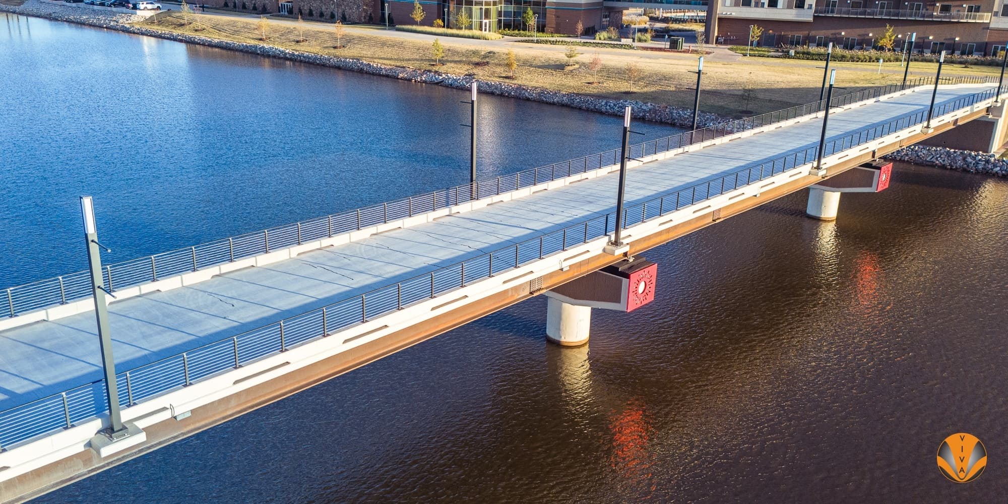 OUTDOOR PEDESTRIAN BRIDGE RAILING OKLAHOMA CITY CUBE CABLE 24 of 24