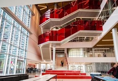 CUSTOM SOLO RED GLASS SBISD HOUSTON 2 of 16