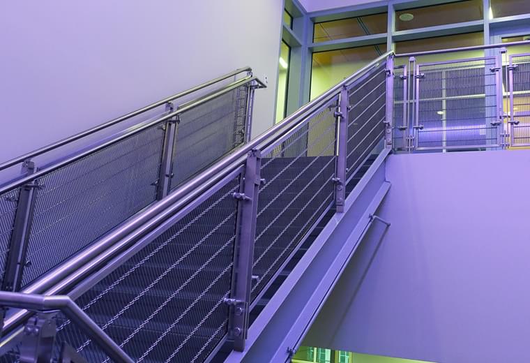 Curved Frameless Glass Railing | Southwest Adventist… | VIVA Railings