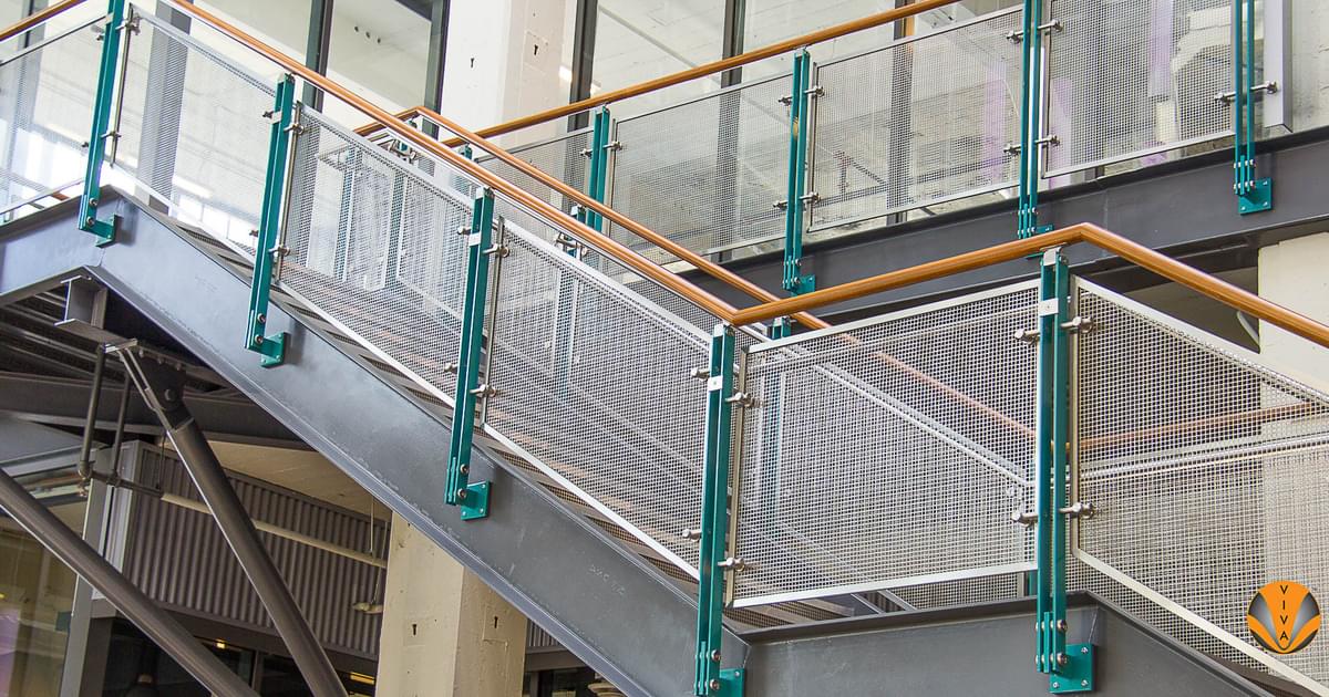 Custom Powder Coated Railings | BLADE Perforated… | VIVA Railings