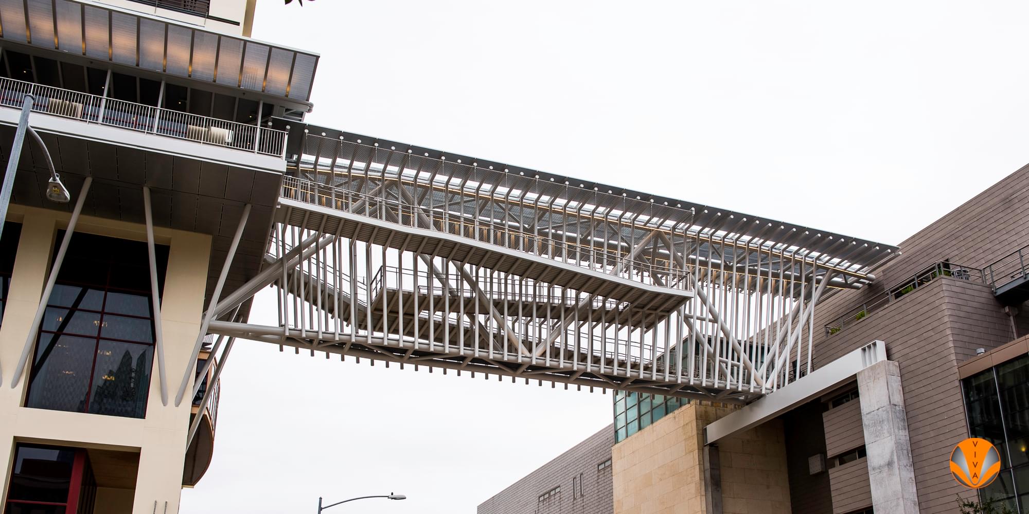 Hilton Overhead Walkway - Austin | Custom Railing… | VIVA Railings