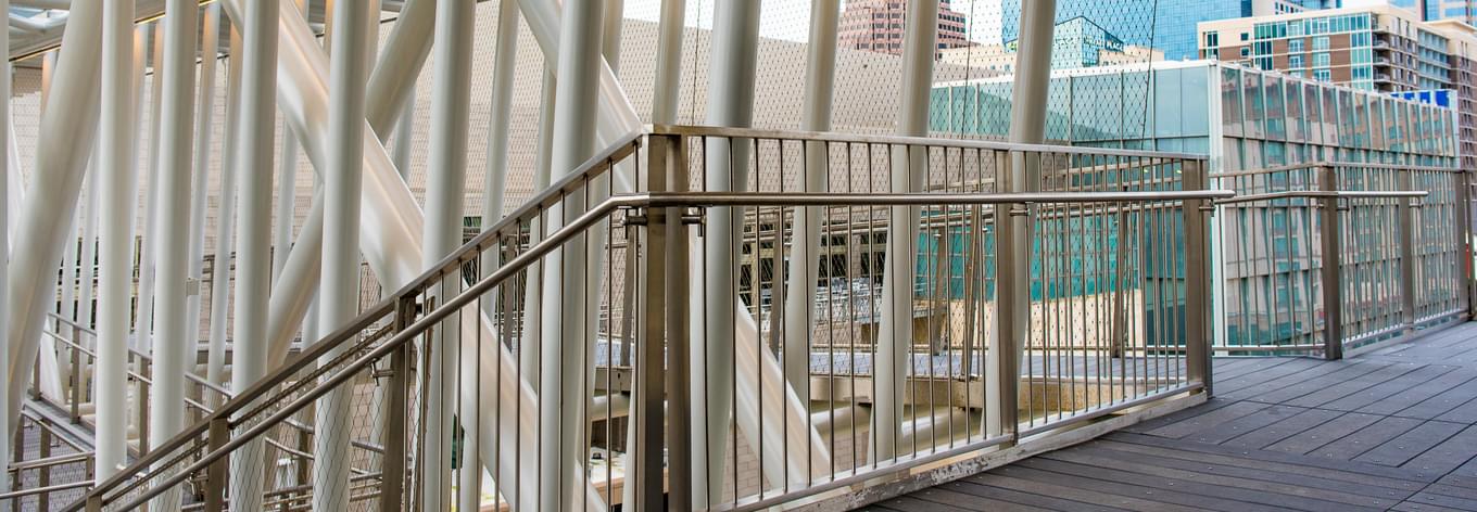 Hilton Overhead Walkway - Austin | Custom Railing… | VIVA Railings