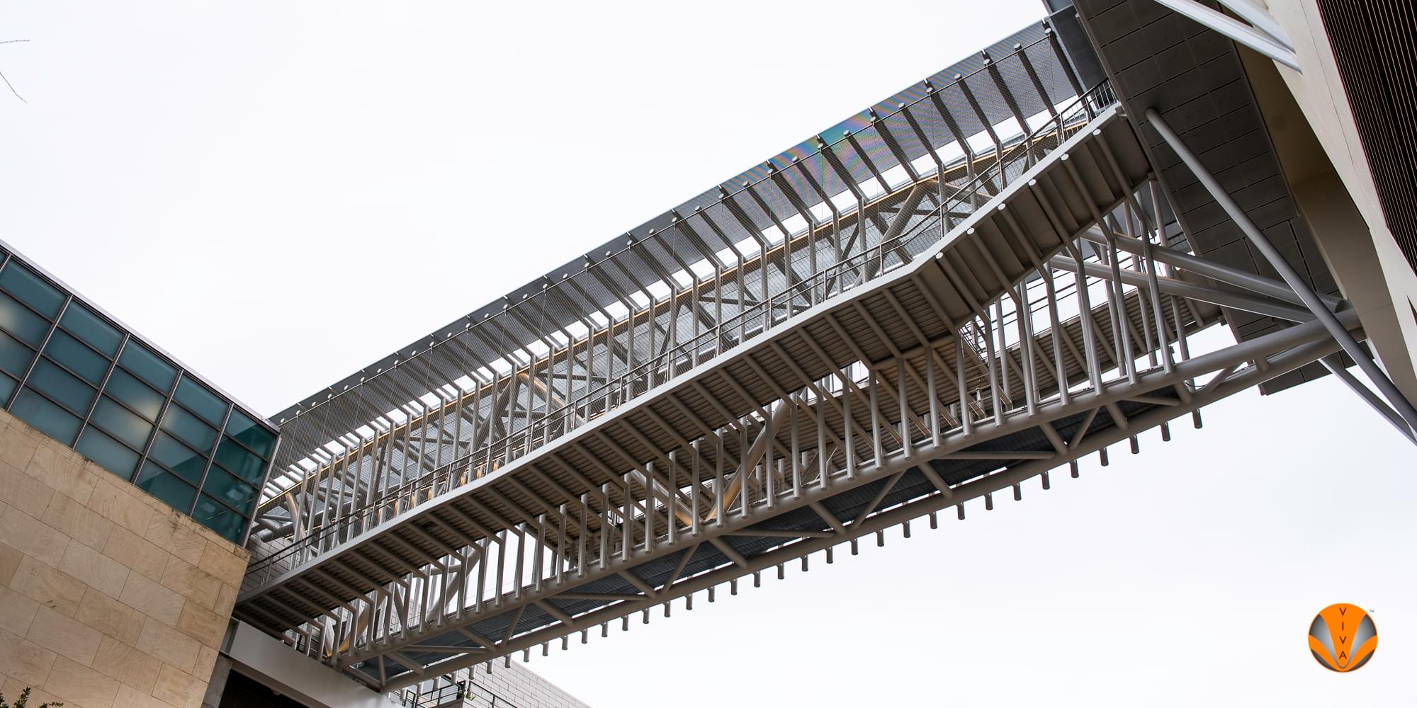 Hilton Overhead Walkway - Austin | Custom Railing… | VIVA Railings