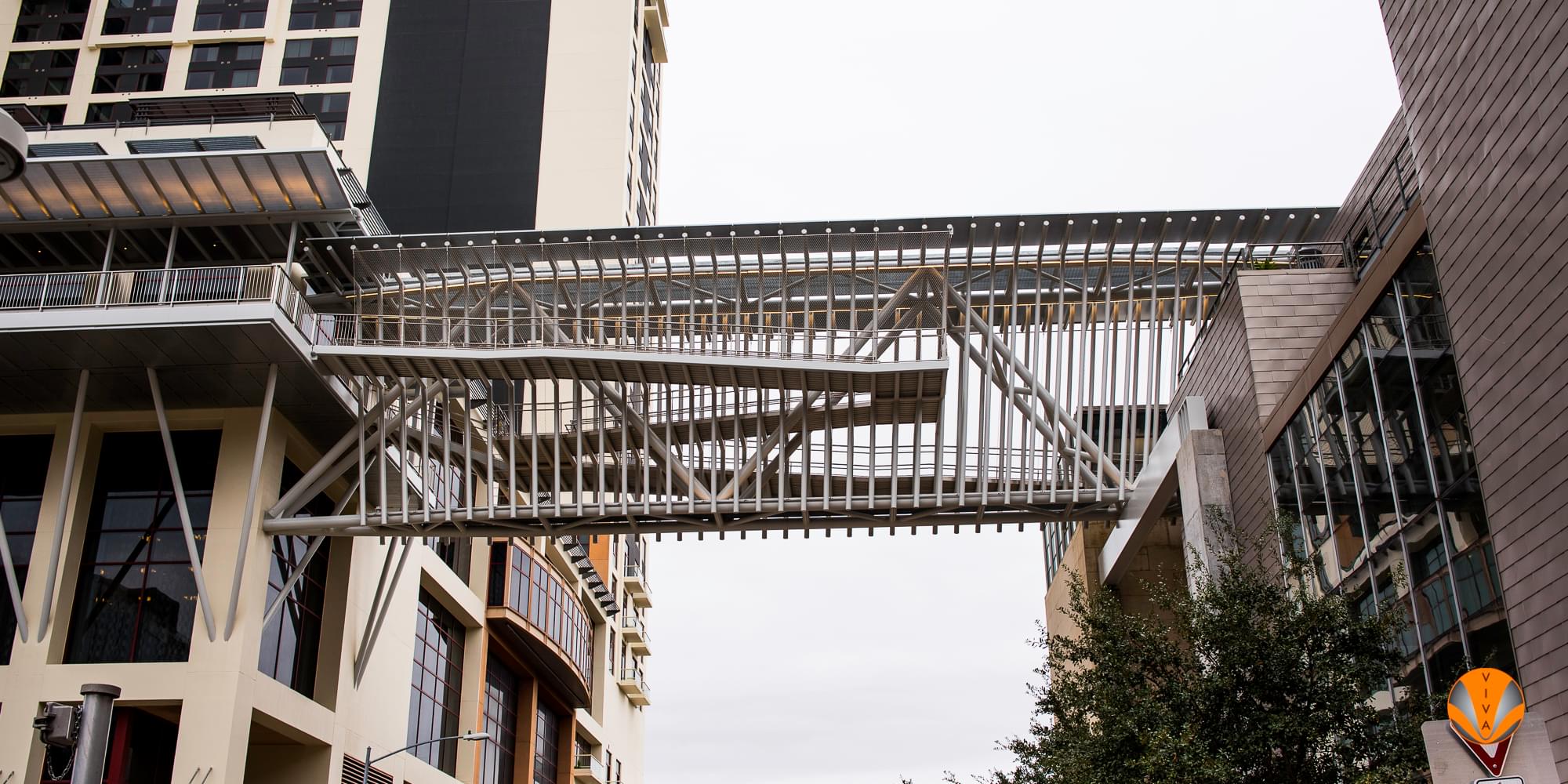 Hilton Overhead Walkway - Austin | Custom Railing… | VIVA Railings