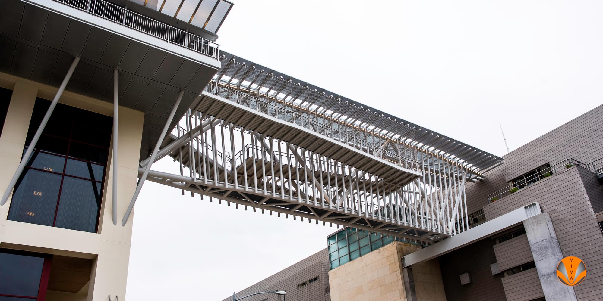 Hilton Overhead Walkway - Austin | Custom Railing… | VIVA Railings