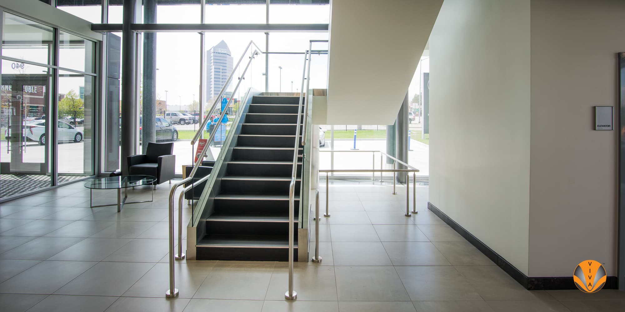 Glass Railing Shoe Cladding Low Maintenance Glass Railing - SHOE | Mercedes Benz… | VIVA Railings