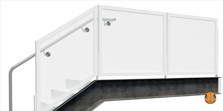 FRAME™ (Enclose) Perforated Metal | VIVA Railings