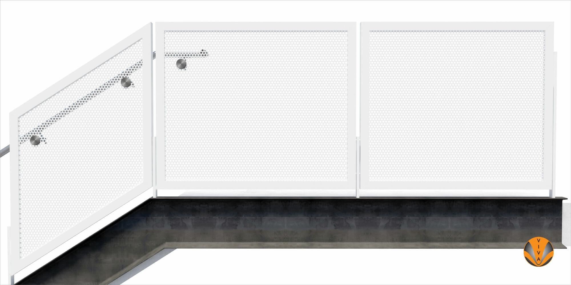 FRAME™ (Enclose) Perforated Metal | VIVA Railings