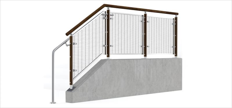 FIN Wire Mesh Railing System | VIVA Railings