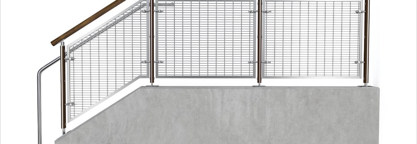 FIN Wire Mesh Railing System | VIVA Railings