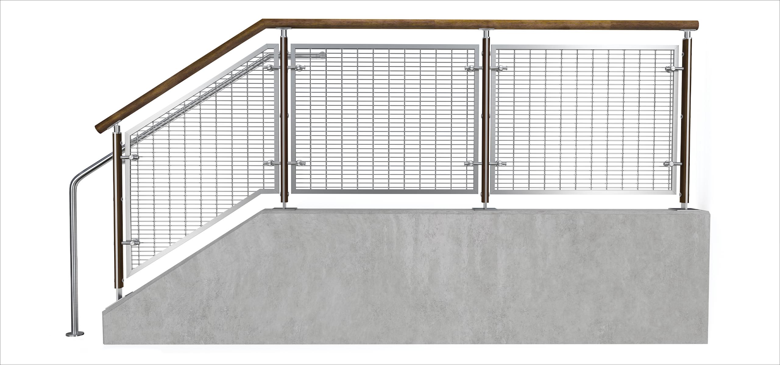 FIN Wire Mesh Railing System | VIVA Railings