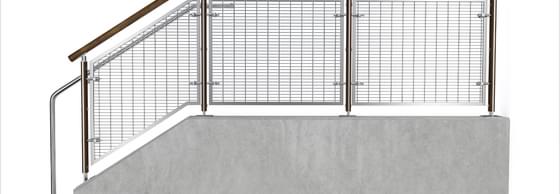 FIN Wire Mesh Railing System | VIVA Railings