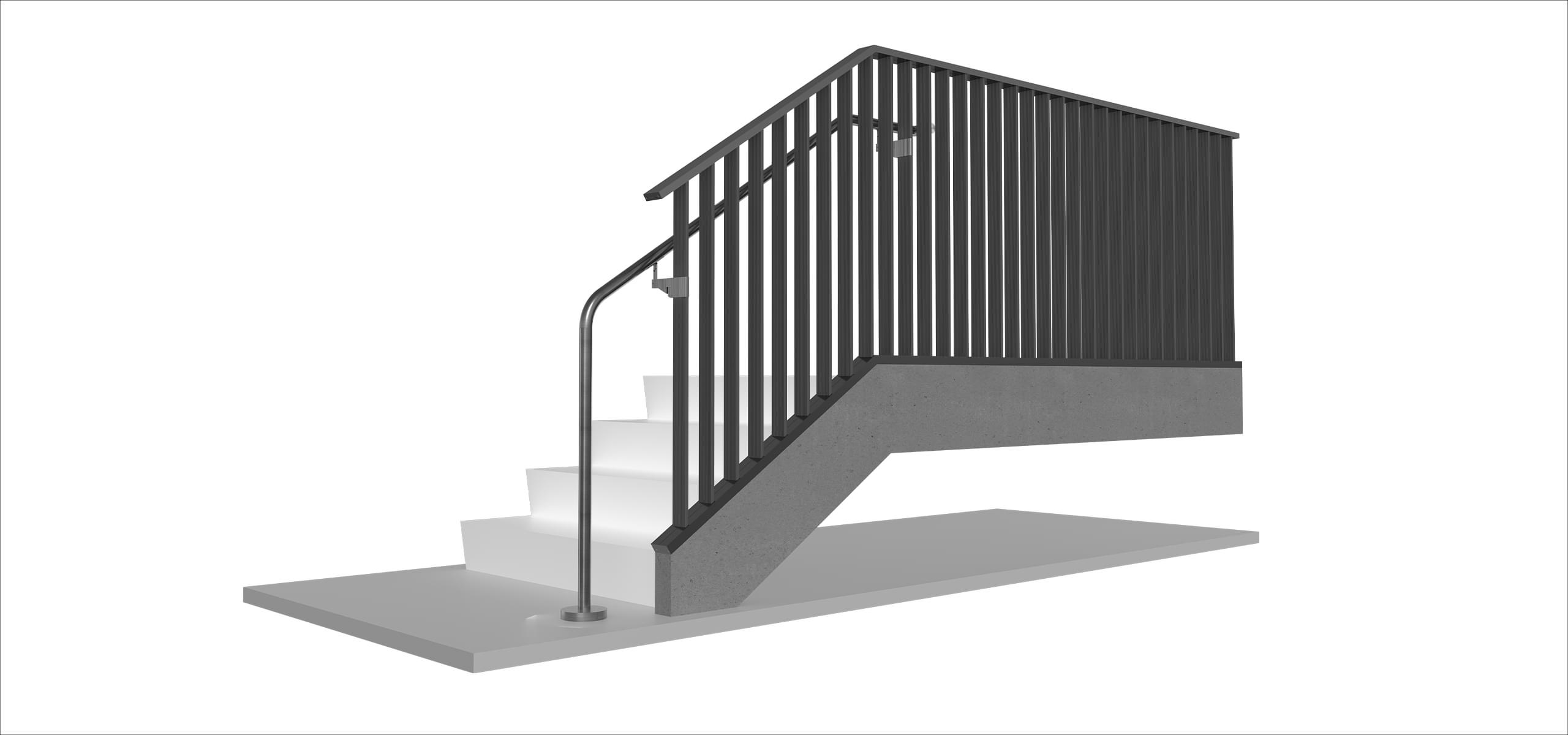 SLAT Metal Picket Railing System | VIVA Railings