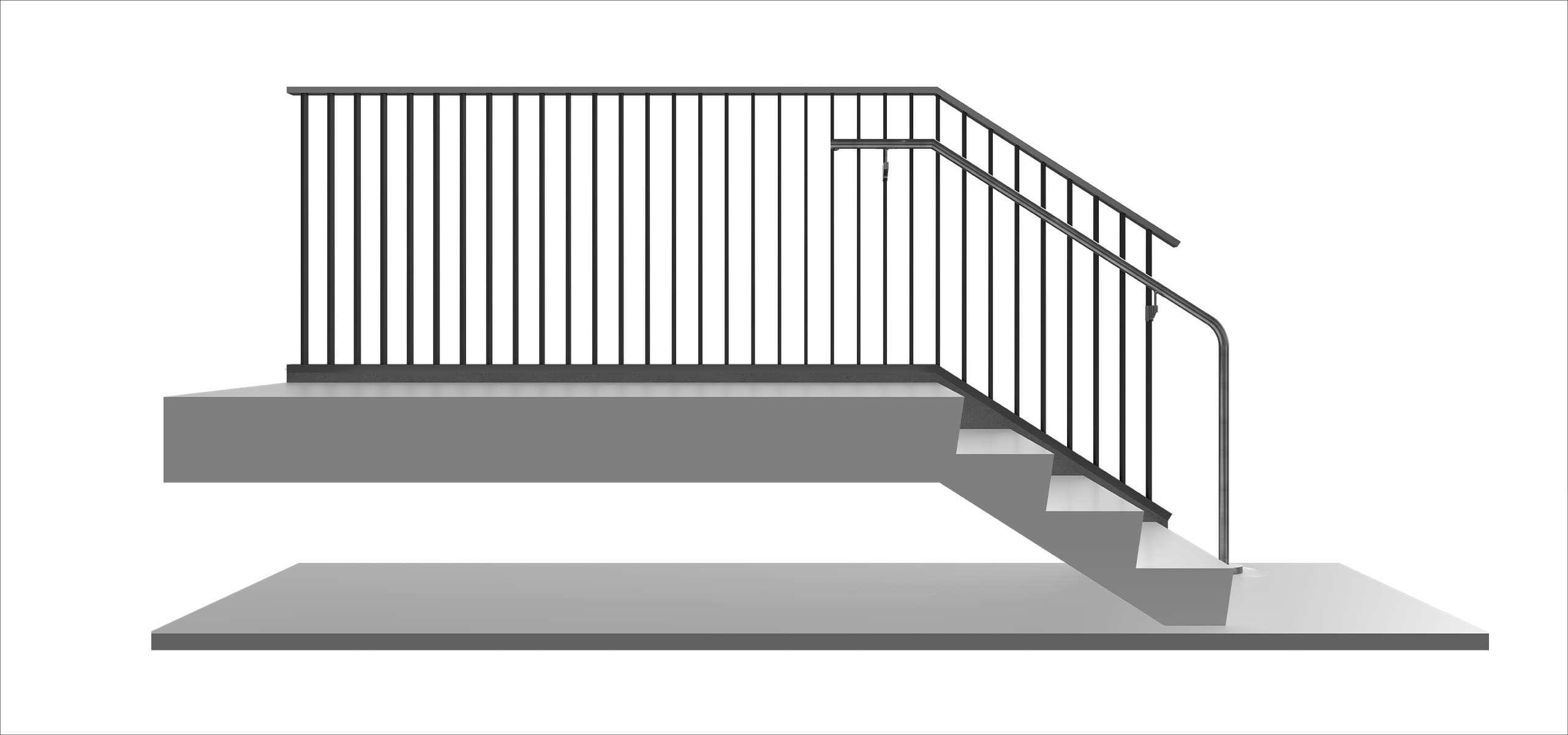 SLAT Metal Picket Railing System | VIVA Railings