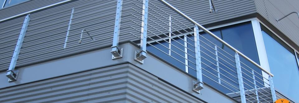 Outdoor Stainless Steel Railing System | Boeing NEDC,… | VIVA Railings