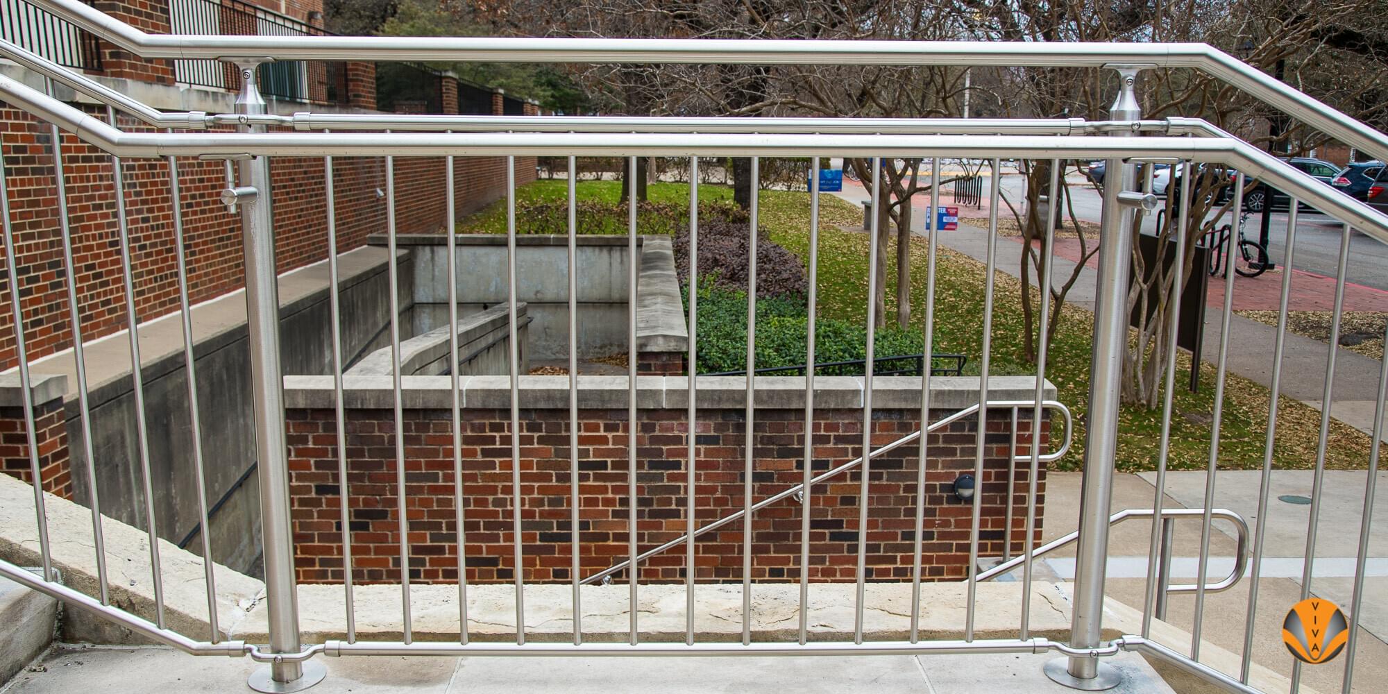 Picket Railing | CIRCA™ Railing at SMU Umphrey | VIVA Railings