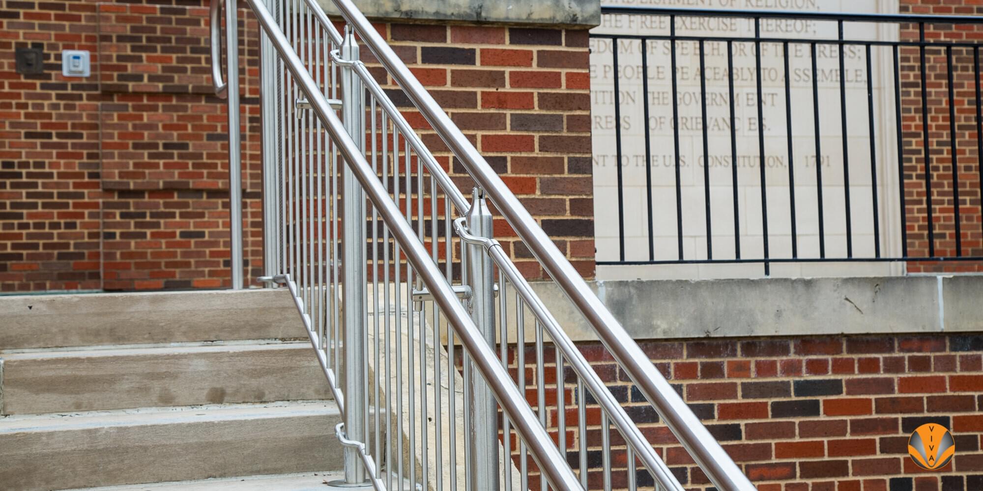 Picket Railing | CIRCA™ Railing at SMU Umphrey | VIVA Railings
