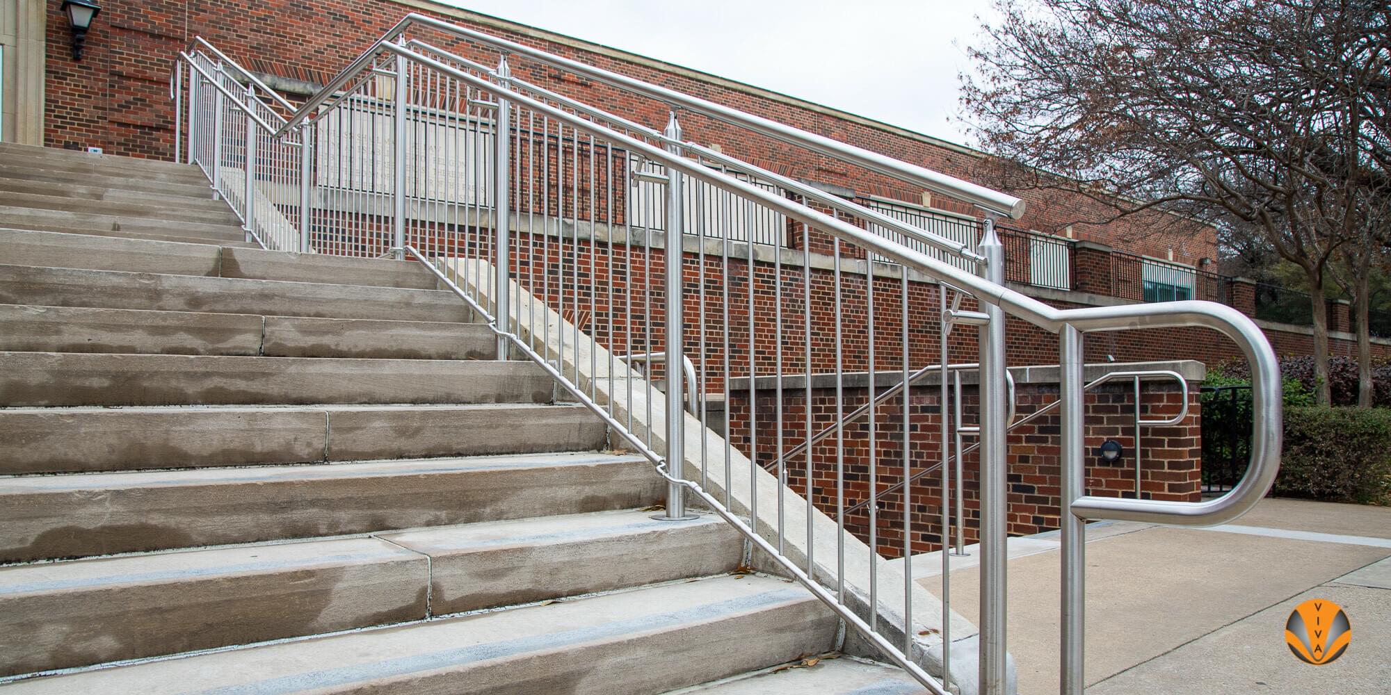 Picket Railing | CIRCA™ Railing at SMU Umphrey | VIVA Railings