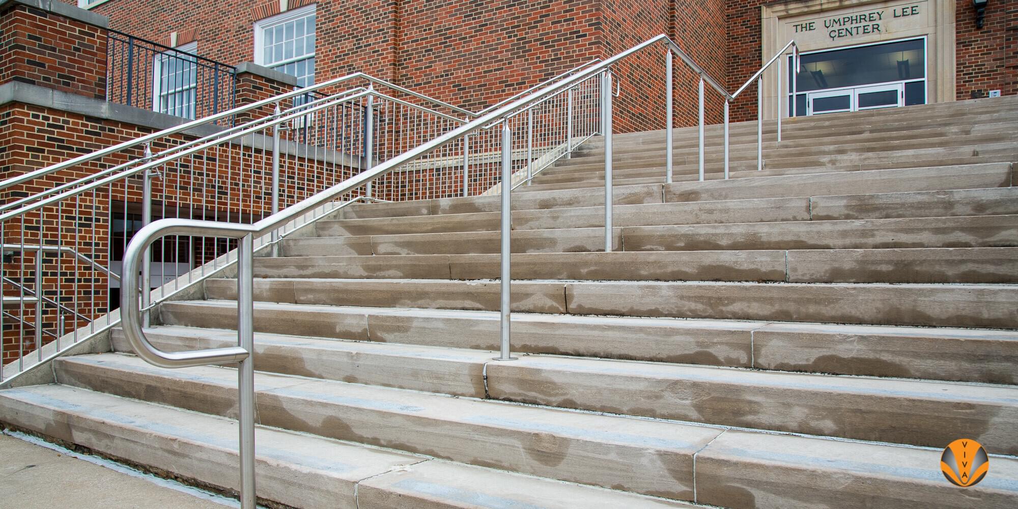 Picket Railing | CIRCA™ Railing at SMU Umphrey | VIVA Railings