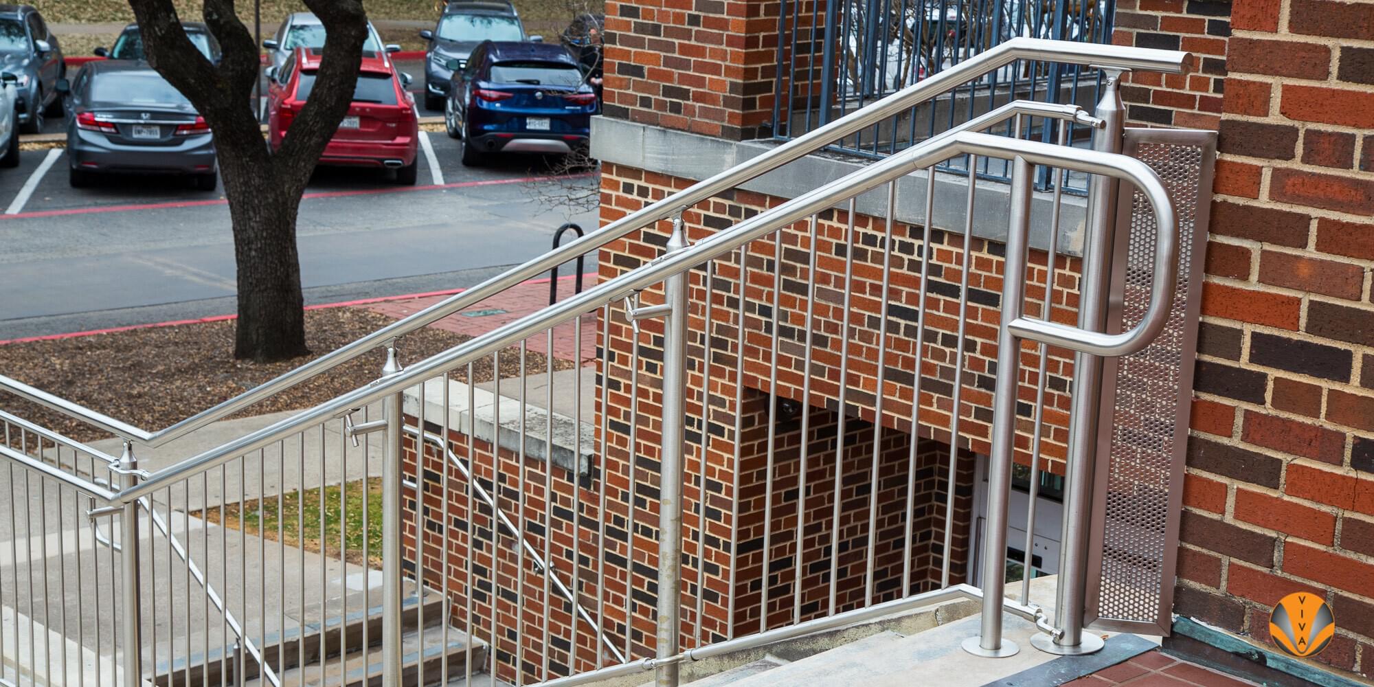 Picket Railing | CIRCA™ Railing at SMU Umphrey | VIVA Railings