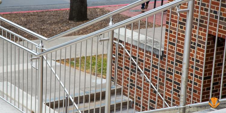 Picket Railing | CIRCA™ Railing at SMU Umphrey | VIVA Railings