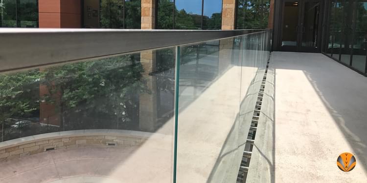 Bank Rails Railing Button Rail Glass Railing System - VIEW | Pioneer… | VIVA Railings