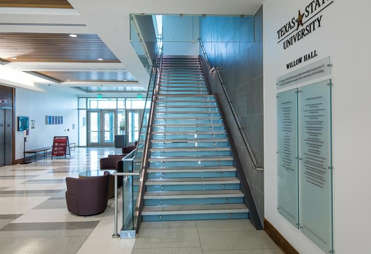 Indoor Balcony Glass Railing - SOLO | Parkland Health… | VIVA Railings