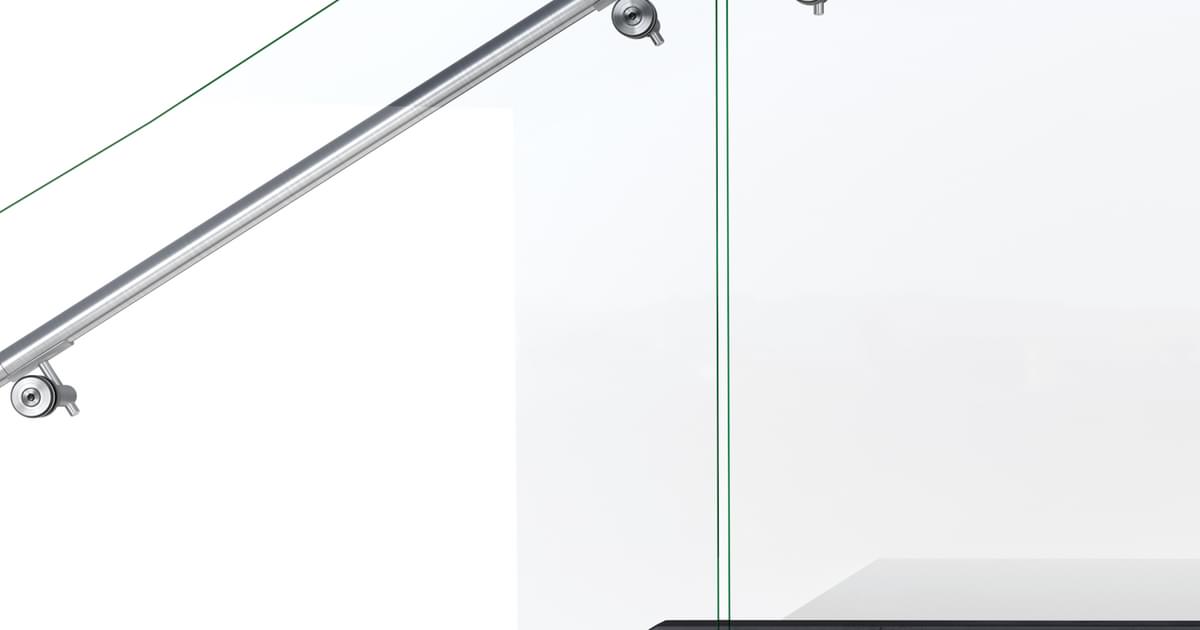 VIEW Button Structural Glass Balustrade Railing… | VIVA Railings